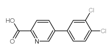 5-(3,4-Dichlorophenyl)-picolinic acid Structure