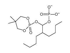 [2-butyl-1-[(5,5-dimethyl-2-oxo-1,3,2λ5-dioxaphosphinan-2-yl)oxy]hexyl] phosphate Structure