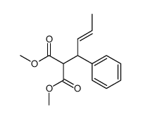 (E)-dimethyl (1-phenyl-2-buten-1-yl)malonate结构式