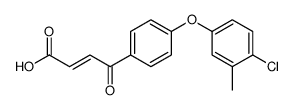 4-[4-(4-chloro-3-methylphenoxy)phenyl]-4-oxobut-2-enoic acid Structure