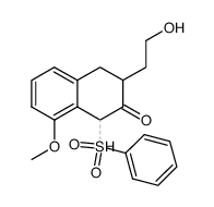 1-Benzenesulfonyl-3-(2-hydroxy-ethyl)-8-methoxy-3,4-dihydro-1H-naphthalen-2-one结构式