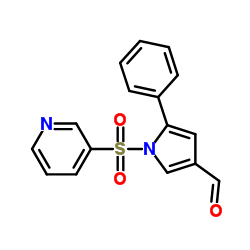 5-phenyl-1-(pyridin-3-ylsulfonyl)-1H-pyrrole-3-carbaldehyde(VonoprazanImpurity) Structure