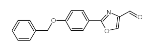 2-(4-BENZYLOXY-PHENYL)-OXAZOLE-4-CARBALDEHYDE Structure