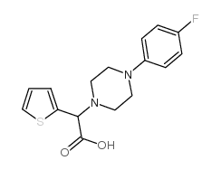 [4-(4-氟苯基)哌嗪-1-基]噻吩-2-乙酸结构式