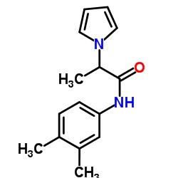 N-(3,4-Dimethylphenyl)-2-(1H-pyrrol-1-yl)propanamide结构式