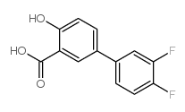 3',4'-Difluoro-4-hydroxy-[1,1'-biphenyl]-3-carboxylic Acid Structure