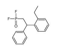 1-(2-difluorophosphoryl-1-phenylethyl)-2-ethylbenzene Structure