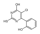 5-chloro-6-(2-hydroxyphenyl)-2-sulfanylidene-1H-pyrimidin-4-one Structure