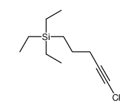 5-chloropent-4-ynyl(triethyl)silane结构式