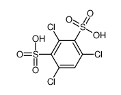 2,4,6-trichlorobenzene-1,3-disulfonic acid结构式