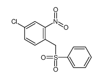 1-(benzenesulfonylmethyl)-4-chloro-2-nitrobenzene结构式