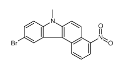 10-bromo-7-methyl-4-nitrobenzo[c]carbazole结构式
