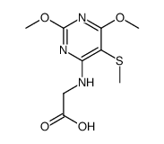 2-[(2,6-dimethoxy-5-methylsulfanylpyrimidin-4-yl)amino]acetic acid结构式
