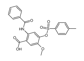 2-Benzoylamino-5-methoxy-4-(toluene-4-sulfonyloxy)-benzoic acid结构式