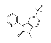 1-methyl-3-pyridin-2-yl-5-(trifluoromethyl)benzimidazol-2-one Structure