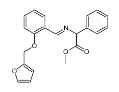 {[1-[2-(Furan-2-ylmethoxy)-phenyl]-meth-(E)-ylidene]-amino}-phenyl-acetic acid methyl ester结构式