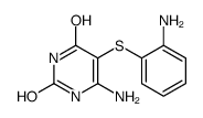 6-amino-5-(2-aminophenyl)sulfanyl-1H-pyrimidine-2,4-dione Structure