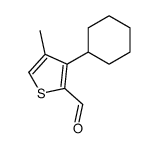 3-cyclohexyl-4-methylthiophene-2-carbaldehyde结构式