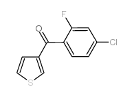3-(4-CHLORO-2-FLUOROBENZOYL)THIOPHENE结构式