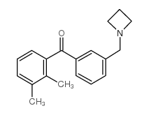 3'-AZETIDINOMETHYL-2,3-DIMETHYLBENZOPHENONE structure
