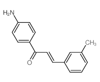 (2E)-1-(4-aminophenyl)-3-(3-methylphenyl)prop-2-en-1-one结构式