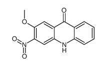 2-methoxy-3-nitro-10H-acridin-9-one结构式