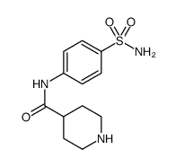 4-Piperidinecarboxamide, N-[4-(aminosulfonyl)phenyl] Structure