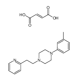 1-(2-Pyridin-2-yl-ethyl)-4-m-tolyl-piperazine; compound with (E)-but-2-enedioic acid Structure