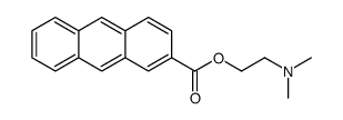2-(dimethylamino)ethyl anthracene-2-carboxylate结构式
