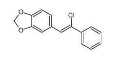 5-(2-chloro-2-phenylethenyl)-1,3-benzodioxole结构式