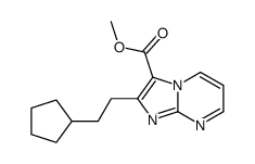 methyl 2-(2-cyclopentylethyl)imidazo[1,2-a]pyrimidine-3-carboxylate Structure