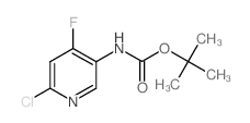 N-BOC-2-CHLORO-4-FLUORO-5-PYRIDINAMINE structure