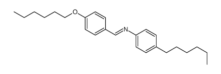 1-(4-hexoxyphenyl)-N-(4-hexylphenyl)methanimine Structure