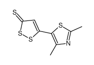 5-(2,4-dimethyl-1,3-thiazol-5-yl)dithiole-3-thione结构式