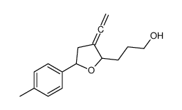 3-[3-ethenylidene-5-(4-methylphenyl)oxolan-2-yl]propan-1-ol结构式