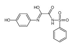 N'-(benzenesulfonyl)-N-(4-hydroxyphenyl)oxamide Structure