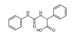 (-)-phenyl-(N'-phenyl-ureido)-acetic acid Structure