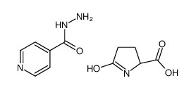 5-oxo-L-proline, compound with isonicotinohydrazide (1:1)结构式