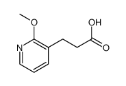 3-(2-甲氧基吡啶-3-基)丙酸结构式