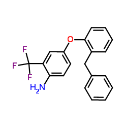 4-(2-Benzylphenoxy)-2-(trifluoromethyl)aniline Structure