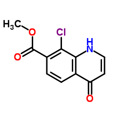 Methyl 8-chloro-4-oxo-1,4-dihydroquinoline-7-carboxylate Structure