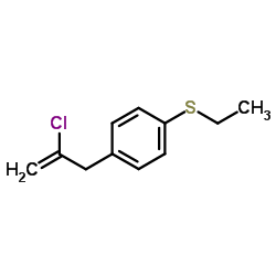 4-(2-Chloroprop-2-en-1-yl)phenyl ethyl sulfide Structure