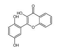 2-(2,5-dihydroxyphenyl)-3-hydroxychromen-4-one结构式