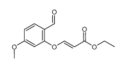 ethyl (E)-3-(2-formyl-5-methoxyphenoxy)acrylate Structure