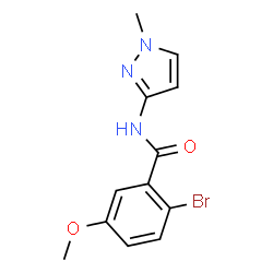 2-Bromo-5-methoxy-N-(1-methyl-1H-pyrazol-3-yl)benzamide Structure