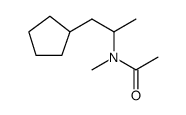 Acetamide, N-(2-cyclopentyl-1-methylethyl)-N-methyl结构式