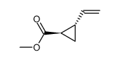 (-)-(1R,2S)-methyl 2-vinylcyclopropane-1-carboxylate结构式