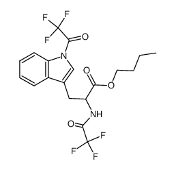 N,N-Bis-trifluoracetyl-tryptophan-n-butylester Structure