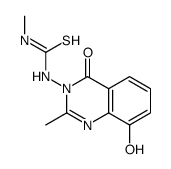 Urea,1-(8-hydroxy-2-methyl-4-oxo-3(4H)-quinazolinyl)-3-methyl-2-thio- (6CI) picture