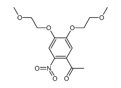 1-(4,5-bis(2-methoxyethoxy)-2-nitrophenyl)ethanone结构式